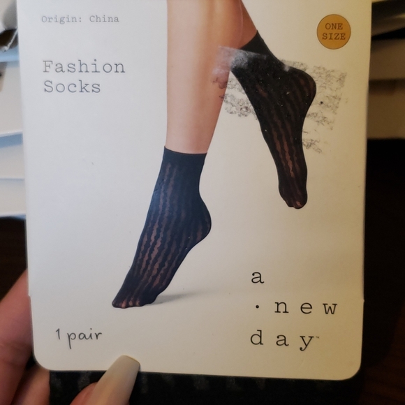 a new day Accessories - NWT Black Fashion Socks a new day Accessories - NWT Black Fashion Socks